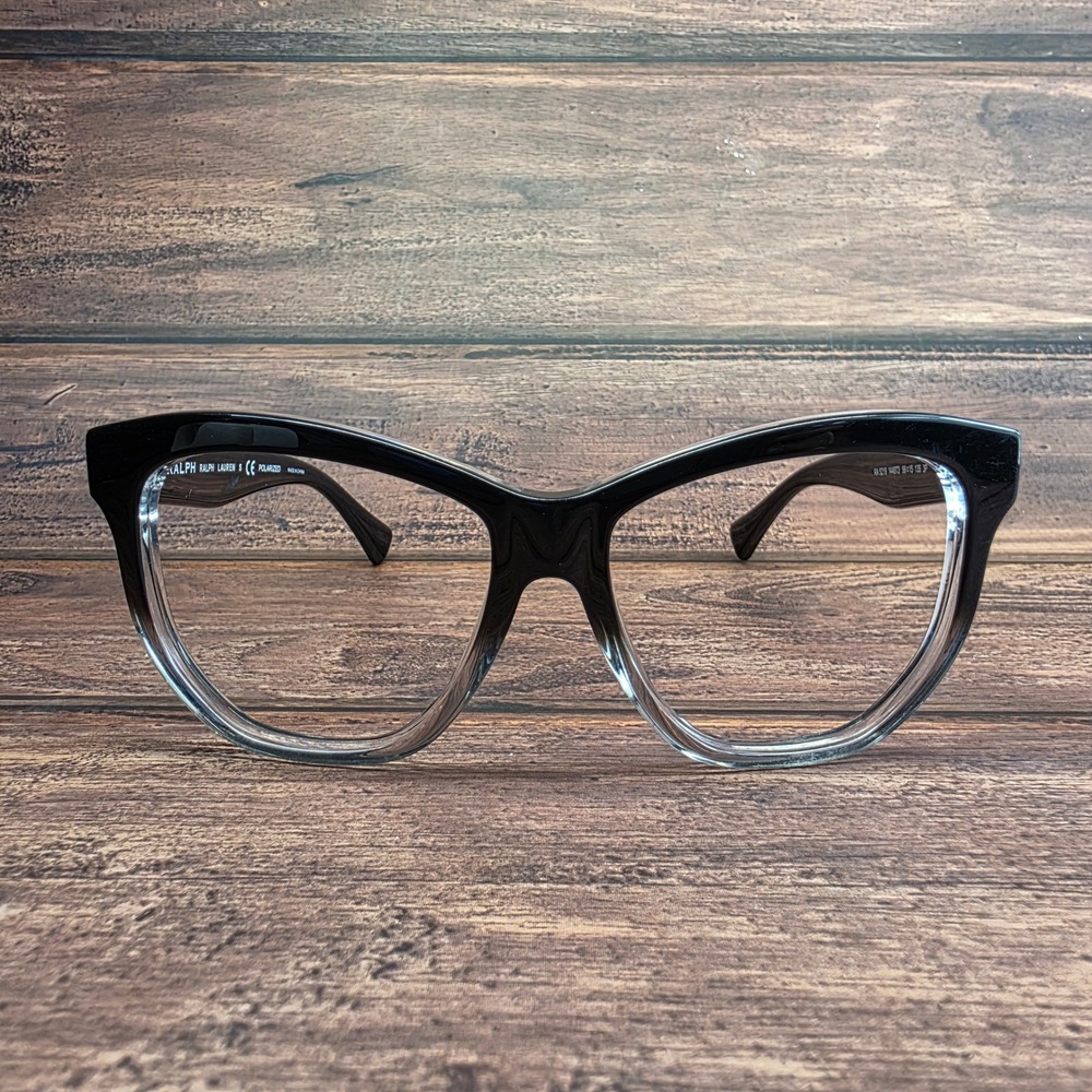 Ralph Lauren RA 5219 1448T3 Black Clear Gradient Cat Eye Frames 56-15-135